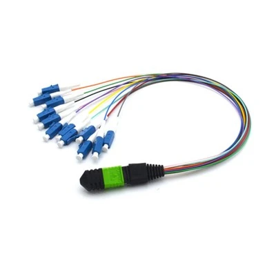 MPO-LC 12 Muti-color Tight Buffer Fiber Patch Cords 0.3m
